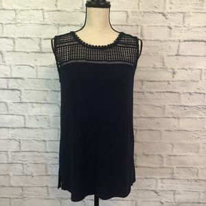 Dress barn navy blue medium top